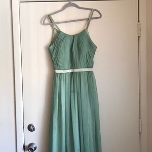 Sea Foam Open Back Bridesmaid Dress